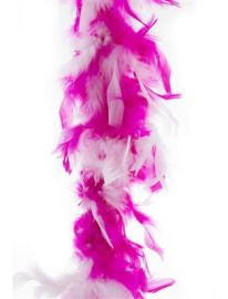 Boa-Feathers-Fuchsia/Wht-78.7"