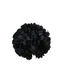 Hair Clip-Pom Pom-5"-12 pcs-Black