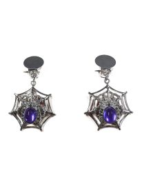 Spider Web Earrings-Clip On