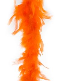 Boa-Feathers-Neon Org-78.7"
