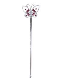 Wand-Butterfly-Slv/Ruby-12.6"