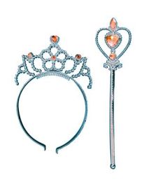 Playset-Tiara & Wand-Child-Pnk-12.6"