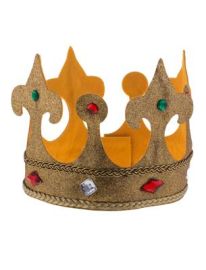 Crown-Tall-Gold w/Jewels