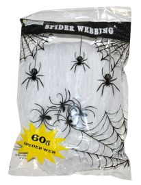 Décor-Spider Web-Wht- 56 gr