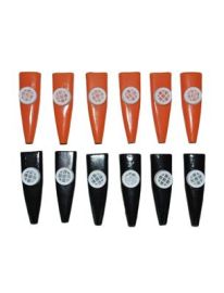 Favor-Kazoo-Blk/Org-12 pcs-0.8"x0.8"x2.8"