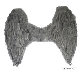 Wings-Feathers-Gray-23.5"x26"