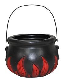 Witch Kettle w/Red Flames-7.9"