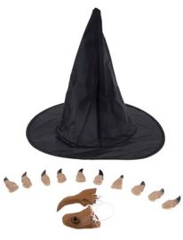 Hat-Witch w/Nails, Nose & Chin