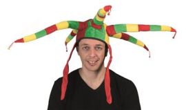 Hat-Jester-Red/Ylw/Grn