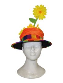 Hat-Clown-Flower-Velvet-Org
