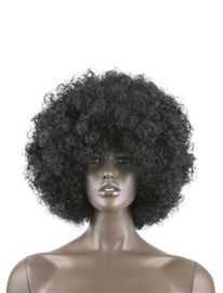 Wig-Afro-Blk