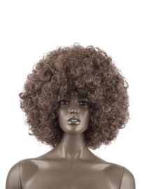 Wig-Afro-Brn