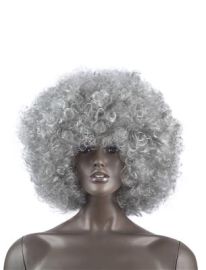 Wig-Afro-Gry