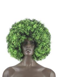 Wig-Afro-Grn-Blacklight