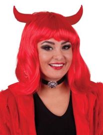 Wig-Devil w/Horns