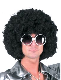 Wig-Disco Afro-Blk