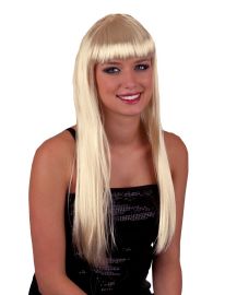 Wig-Long w/Bangs-Blonde