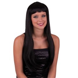 Wig-Long w/Bangs-Blk