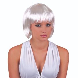 Wig-Short-Wht