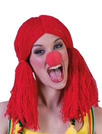 Wig-Clown-Long Yard-Red