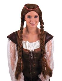 Wig-Long-Braided-Brn