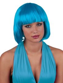 Wig-Short-Neon Blu