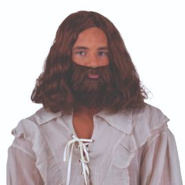 Wig w/Beard-Brown
