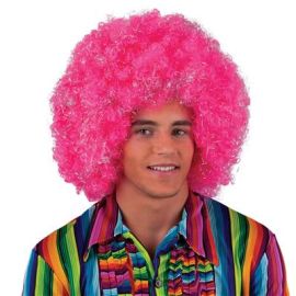 Wig-Disco Big Afro-Pnk w/Slv