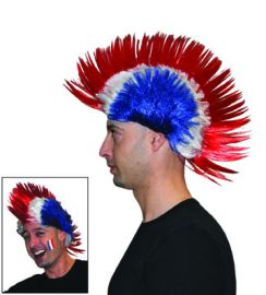 Party Wig-Mohawk-R/W/B