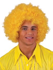 Wig-Afro-Yellow