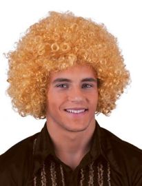 Wig-Disco-Afro-Blonde