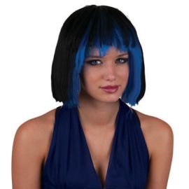 Wig-Short-Blk/Blu