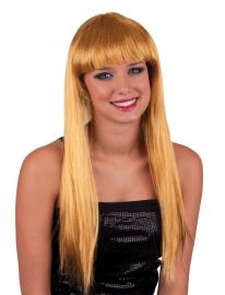 Wig-Long w/Bangs-Light Brn
