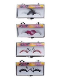 Eyelashes w/Feathers-Asst