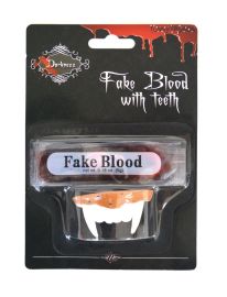 Vampire Teeth w/Blood