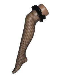 Stockings-Fishnets-Garter-Blk