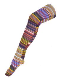 Pantyhose-Multi Color Stripe