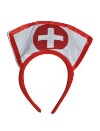Headpiece-Nurse Red/Wht