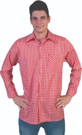 Checkered Shirt-Red/Wht-Size Small