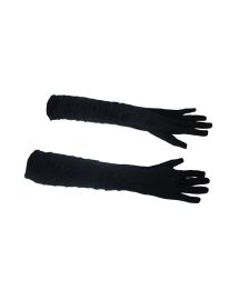 Gloves-Long-Gathered-Blk
