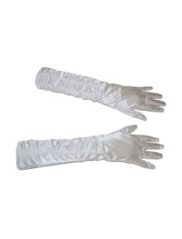 Gloves-Long-Gathered-Wht