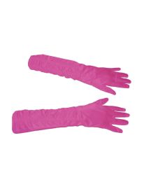 Gloves-Long-Gathered-Pnk
