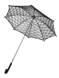 Umbrella-Mini-Lace-30"-Wht