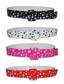 Belt-Polka Dots-Blk