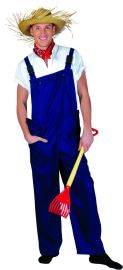 Bib Overalls Blue-M-Size Large
