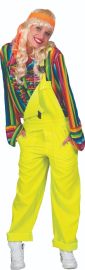 Bib Overalls Neon Yellow-Size Large