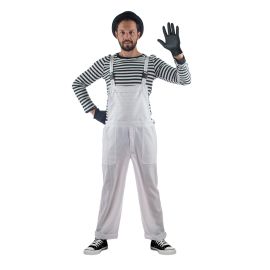 Bib Overalls-White-Size Large