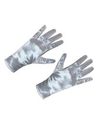 Gloves-Short-Satin-Wht