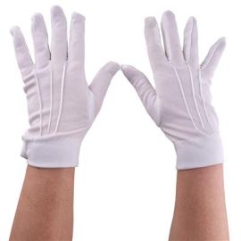 Gloves-Wht-9"