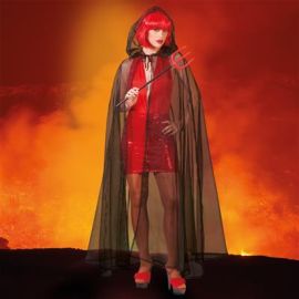 Cape Mesh Black-One Size
